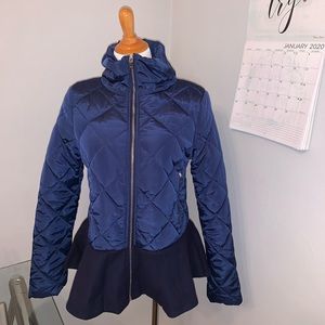 puffer coat with tail